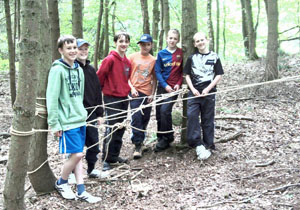 Scouts from 3rd Carluke in Camp